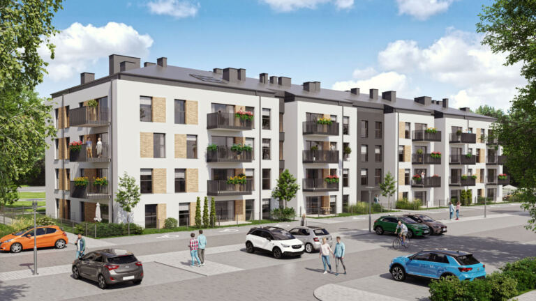 Budowa budynków wielorodzinnych, ul. Strażacka