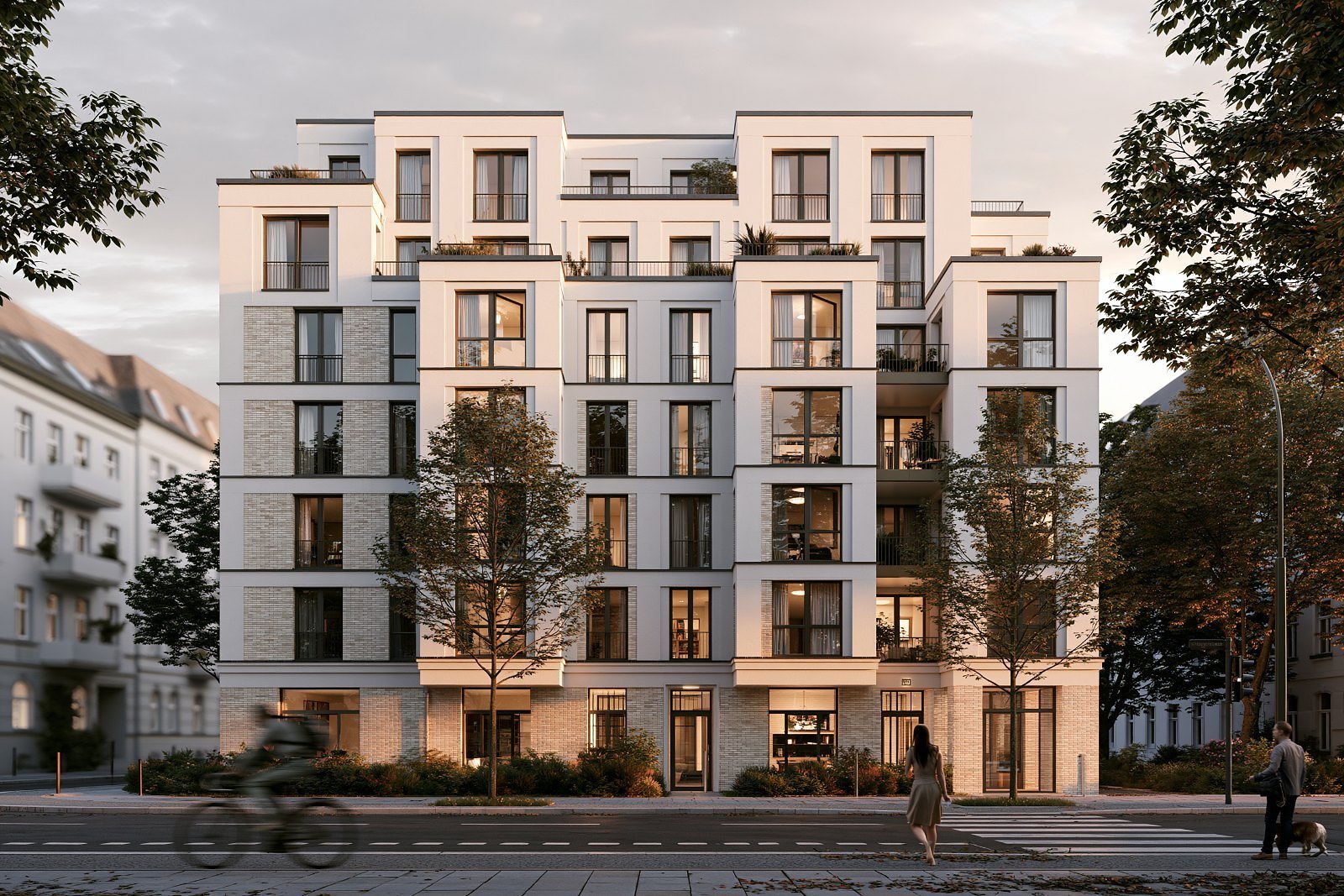 Detal architektoniczny - faktura elewacji w kontrastowym świetle